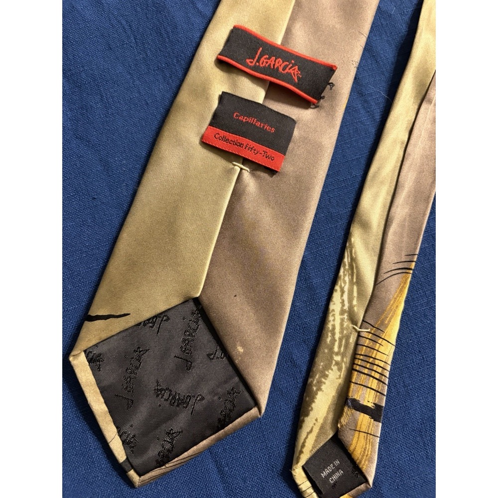 J Jerry Garcia Men's Necktie Tie Capillaries Collection 52 58" X 3.5" - Picture 5 of 10